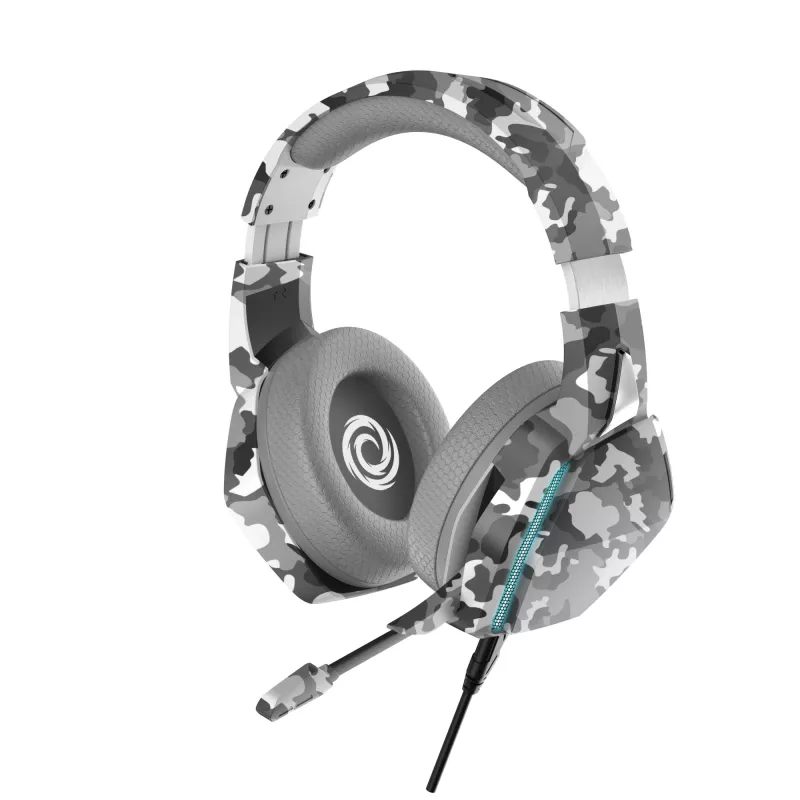 Oniverse headset gaming Nebula - Urban Camo (multiplataforma), com fios, 20 - 20000 Hz, gaming, 356 g, headset, padrão camuflado