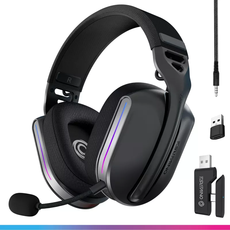 Oniverse headset gaming sem fios Polaris - Eclipse preto (multiplataforma)