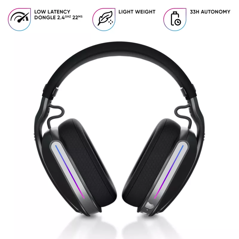 Oniverse headset gaming sem fios Polaris - Eclipse preto (multiplataforma)
