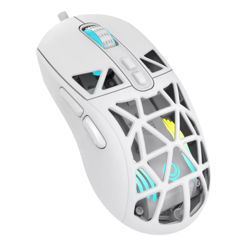 Oniverse - Rato gaming com fio Kryo - Luxion White (PC), Ambidestro, Ótico, USB Type-A, 13800 DPI, Branco