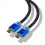 Steelplay cabo HDMI 4K 2.0 High Speed Ultra Hd Led 2M, 2 m, HDMI tipo A (Standard), HDMI tipo A (Standard), 3D, 18 Gbit/s, preto, azul
