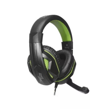 Steelplay headset estéreo com fios - Hp-45 - preto/verde (Xbox), com fios, gaming, 20 - 20000 Hz, 274 g, headset, preto, verde