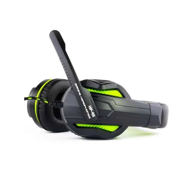 Steelplay headset estéreo com fios - Hp-45 - preto/verde (Xbox), com fios, gaming, 20 - 20000 Hz, 274 g, headset, preto, verde
