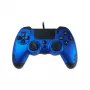 Lexip Metaltech - comando com fios - azul safira (multicor), gamepad, PC, PlayStation 4, D-Pad, botão Home, botão Options, botão Share, analógico/digital, multicor, com fios
