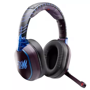 Lexip Madara „Destruction“ Naruto Shippuden headset – Bluetooth, com microfone removível – sem fios no PC, Nintendo Switch, Android, iOS e tablet – com fios na PS4, PS5 e Xbox