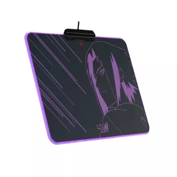 Lexip Sasuke „Revenge“ Naruto Shippuden tapete de rato – com superfície rígida microtexturizada e iluminação RGB