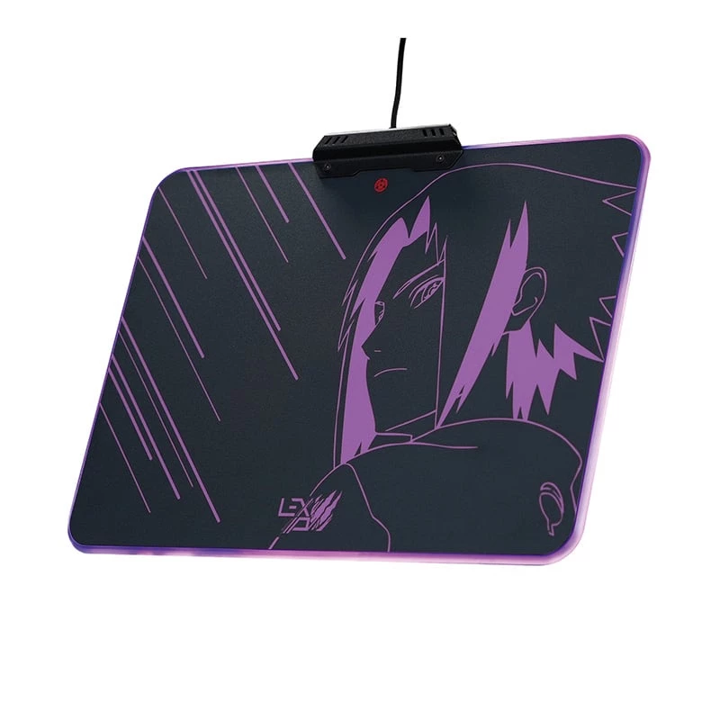 Lexip Sasuke „Revenge“ Naruto Shippuden tapete de rato – com superfície rígida microtexturizada e iluminação RGB