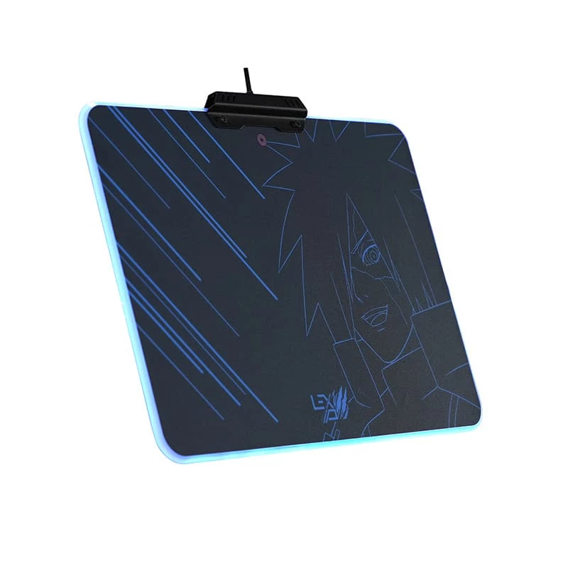 Lexip Madara “Destruction” Naruto Shippuden tapete de rato – com superfície rígida microtexturizada e iluminação RGB
