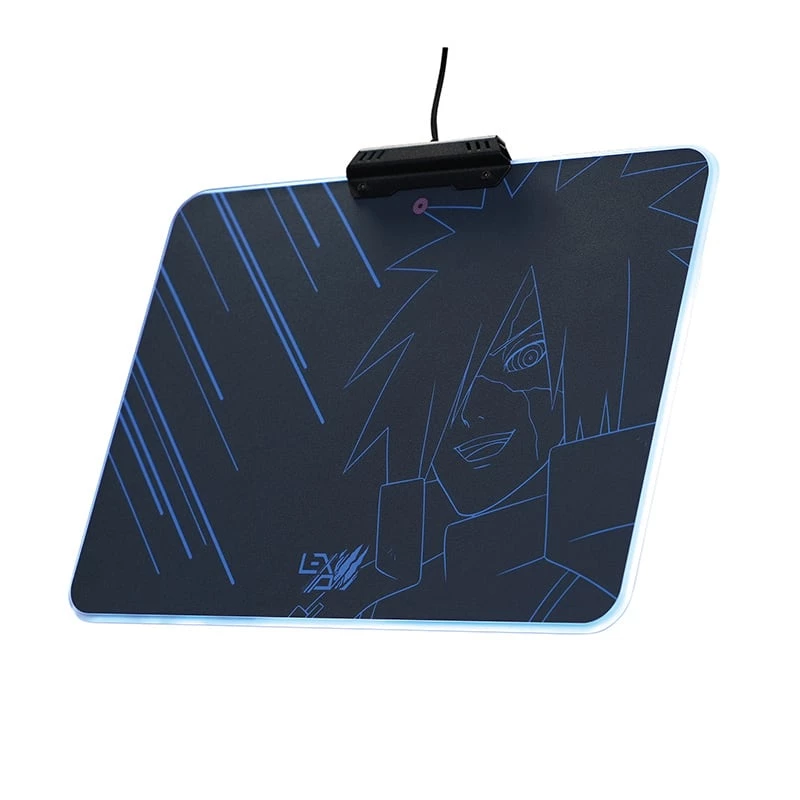 Lexip Madara “Destruction” Naruto Shippuden tapete de rato – com superfície rígida microtexturizada e iluminação RGB