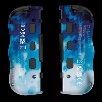 Lexip X CRUNCHYROLL - SUNG JIN-WOO TWIN PADS WL, Gamepad, Nintendo Switch 2, D-pad, teclas direcionais, analógico / digital, sem fios, azul, branco