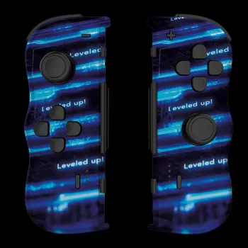 Lexip X CRUNCHYROLL - LEVEL UP WL TWIN PADS, Gamepad, Nintendo Switch 2, D-pad, teclas direcionais, analógico / digital, sem fios, preto, azul