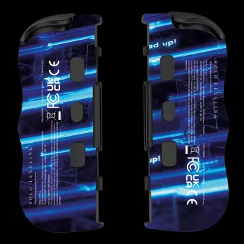 Lexip X CRUNCHYROLL - LEVEL UP WL TWIN PADS, Gamepad, Nintendo Switch 2, D-pad, teclas direcionais, analógico / digital, sem fios, preto, azul