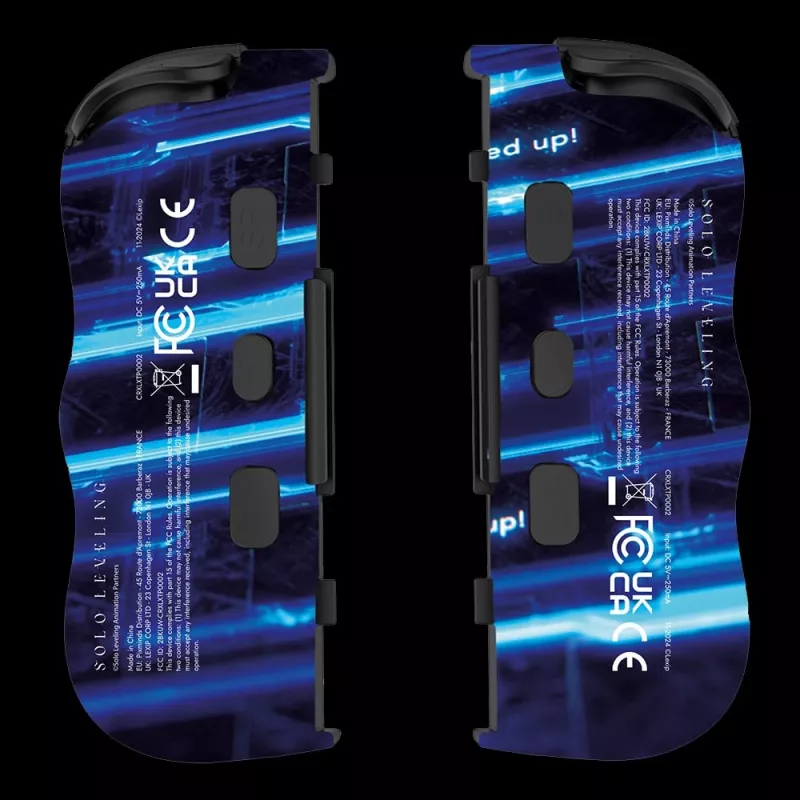 Lexip X CRUNCHYROLL - LEVEL UP WL TWIN PADS, Gamepad, Nintendo Switch 2, D-pad, teclas direcionais, analógico / digital, sem fios, preto, azul