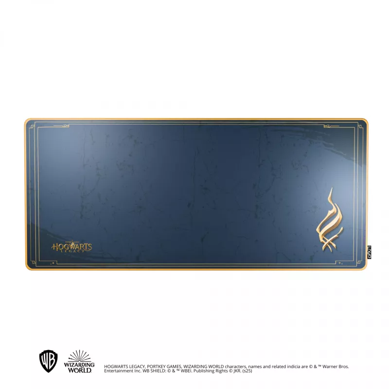Tapete de rato Lexip Premium XXL Ancient Magic - Hogwarts Legacy, azul, dourado, monocromático, neoprene, base antiderrapante, tapete de rato gaming