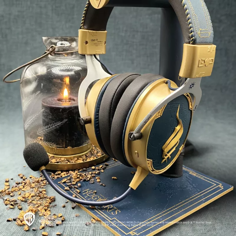 Suporte para headset Lexip Assassin's Creed Shadows - X Ubisoft, suporte para headset, azul, dourado