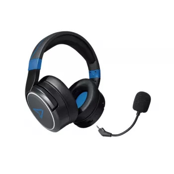 Headset Lexip Metaltech – sem fios, baixa latência, 32 h de autonomia – azul-cobalto