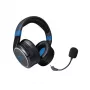 Headset Lexip Metaltech – sem fios, baixa latência, 32 h de autonomia – azul-cobalto