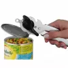 Abre-latas mecânico WMF Tin Up preto, aço inoxidável