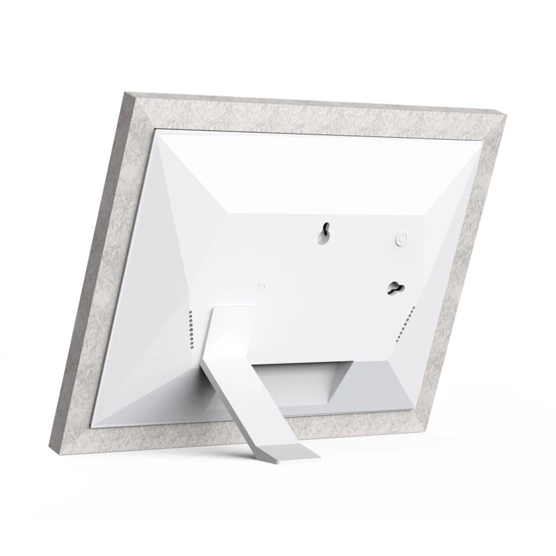 Moldura digital Braun DigiFrame 10W cinzenta, branca 25,6 cm (10,1 polegadas) ecrã tátil Wi-Fi