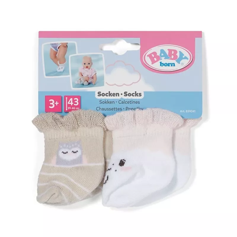 Meias de boneca BABY born ovelha 2 pares 43cm