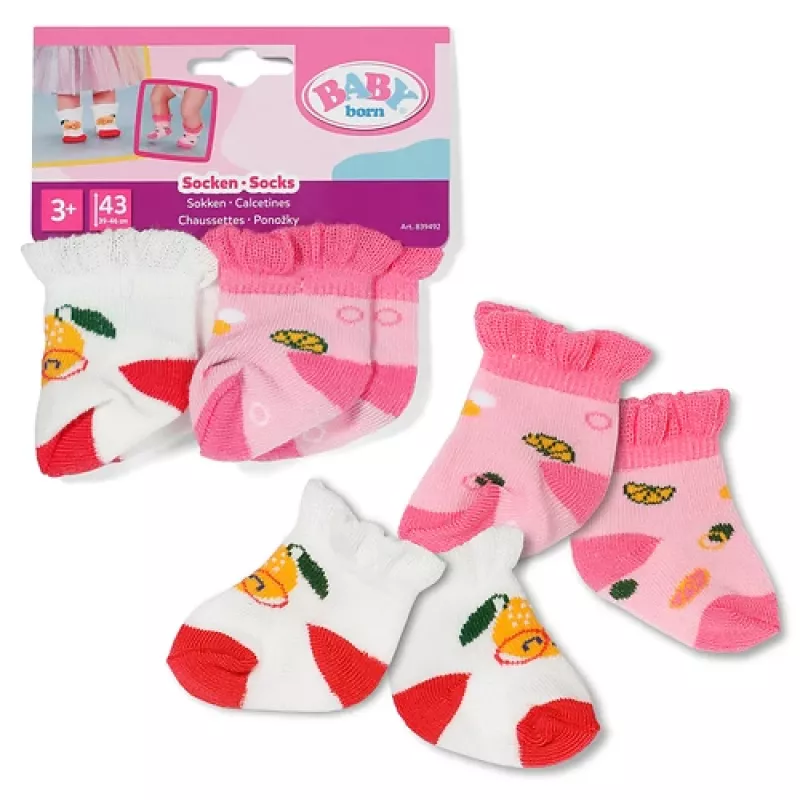 BABY born Meias 2 peças sortidas 43cm meias para boneca