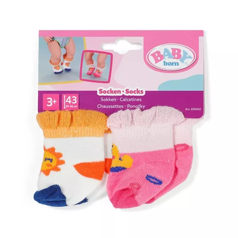 BABY born Meias 2 peças sortidas 43cm meias para boneca