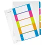 Leitz Índices imprimíveis PP A4+ 1-5 WOW, Separador numérico, Polipropileno (PP), A4 Maxi, 245 mm, 305 mm