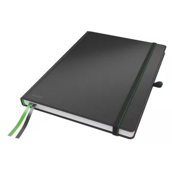 Leitz Caderno Complete A4 pautado 96 g 80 folhas, Preto, A4, Capa dura