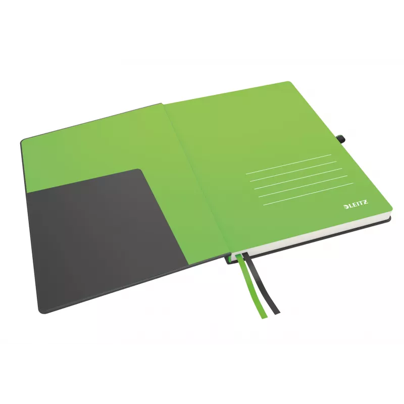 Leitz Caderno Complete A4 pautado 96 g 80 folhas, Preto, A4, Capa dura
