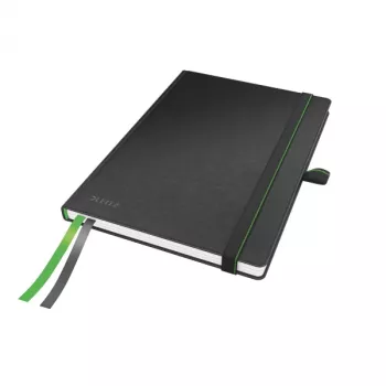 Leitz Caderno Complete A5 quadriculado 96 g 80 folhas, Preto, A5, 80 folhas, 96 g/m², Papel quadriculado, Capa dura
