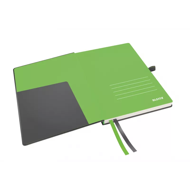 Leitz Caderno Complete A5 pautado 96 g 80 folhas, Preto, A5, Capa dura