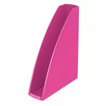Leitz Recolhedor de revistas WOW, Rosa, Plástico, A4, 258 mm, 75 mm, 312 mm