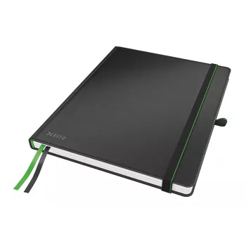 Caderno Leitz Complete tamanho iPad pautado 96 g 80 folhas, preto, capa dura