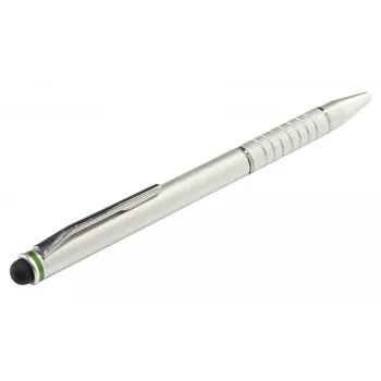 Canetas stylus Leitz 2 em 1 Complete para dispositivos com ecrã tátil, universal, todas as marcas, prateado, iPad, alumínio, silicone, 10 g