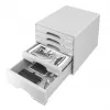 Gaveteiro Leitz Plus 5 gavetas, 5 gavetas, plástico, cinzento, 287 x 363 x 270 mm