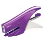 Agrafador Leitz WOW, 15 folhas, violeta, P2, n.º 10, 80 g/m², 4,95 cm, traseiro
