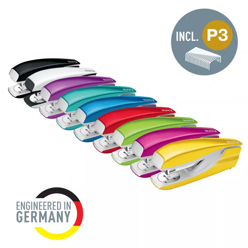 Agrafador Leitz WOW 5502 metal 30 folhas, 30 folhas, roxo, P3, metal, plástico, 80 g/m², 4 cm