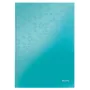 Caderno Leitz WOW A4 pautado com capa dura 90 g/80 folhas, padrão, azul, A4, 80 folhas, 80 g/m², papel pautado