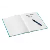 Caderno Leitz WOW A4 pautado com capa dura 90 g/80 folhas, padrão, azul, A4, 80 folhas, 80 g/m², papel pautado