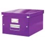 Caixa de armazenamento média Leitz Click & Store WOW, roxo, cartão, 16,7 L, 281 mm, 200 mm, 265 x 335 x 188 mm