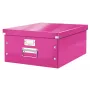 Caixa de armazenamento grande Leitz Click & Store WOW, rosa, cartão, níquel, 369 mm, 482 mm, 200 mm