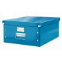 Caixa de armazenamento grande Leitz Click & Store WOW, azul, cartão, 1,28 kg