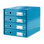 Gaveteiro Leitz Click & Store WOW (4 gavetas), azul, cartão, 2,49 kg