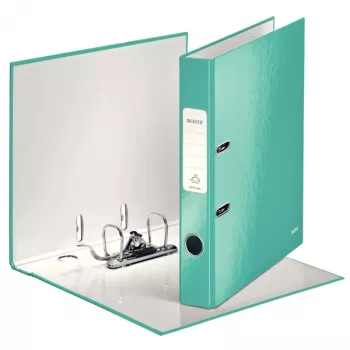 Dossier de alavanca Leitz 180° WOW POB/laminado A4/50mm, A4, cartão, turquesa, 350 folhas, 80 g/m², 5 cm