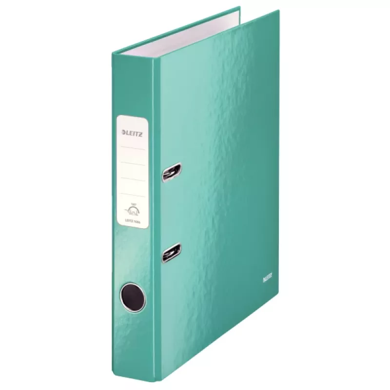 Dossier de alavanca Leitz 180° WOW POB/laminado A4/50mm, A4, cartão, turquesa, 350 folhas, 80 g/m², 5 cm