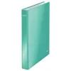 Dossier de anéis Leitz WOW laminado A4+ 2DR/25mm, A4, cartão, azul, branco, 250 folhas, 80 g/m²