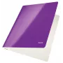 Pasta de arquivo plana Leitz cartão WOW A4, A4, cartão, roxo, 250 folhas, 240 mm, 3 mm