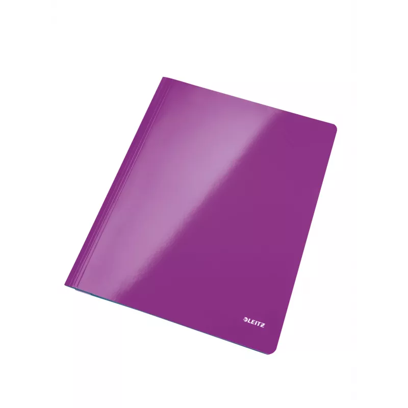 Pasta de arquivo plana Leitz cartão WOW A4, A4, cartão, roxo, 250 folhas, 240 mm, 3 mm