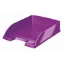 Bandeja de correspondência Leitz WOW, plástico, roxo, A4, envelope, carta, nota, papel, 242 x 330 x 60 mm, 255 x 357 x 70 mm