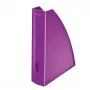Coletor de revistas Leitz WOW, roxo, plástico, A4, 290 g